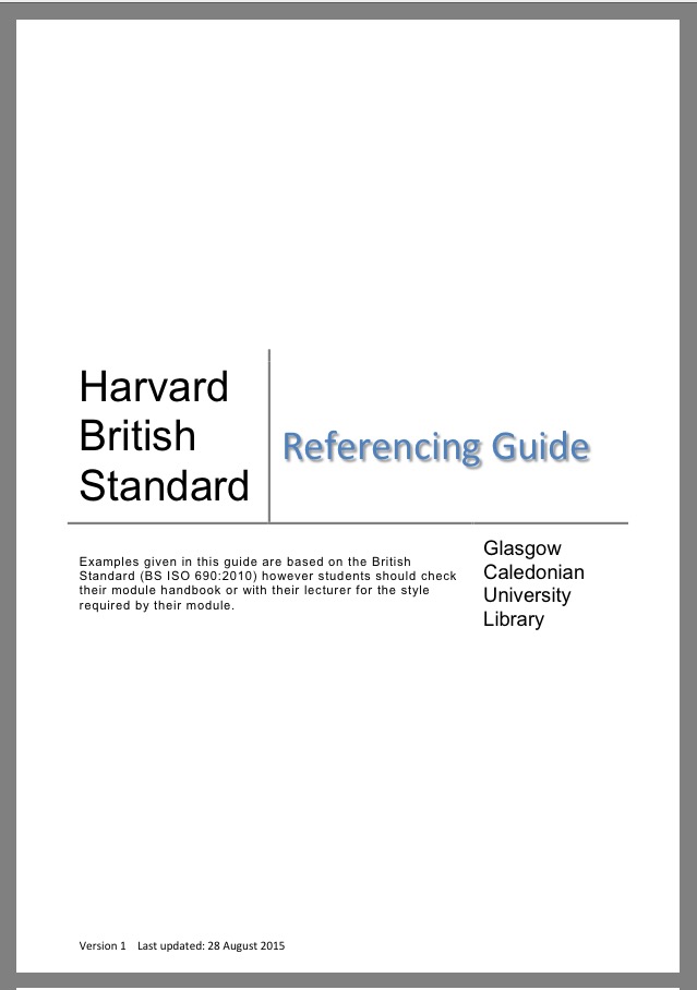 Harvard Guidelines Cover