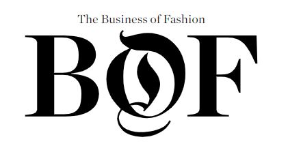 Logo of the Business of Fashion website, the letters B, O and F in bold font.